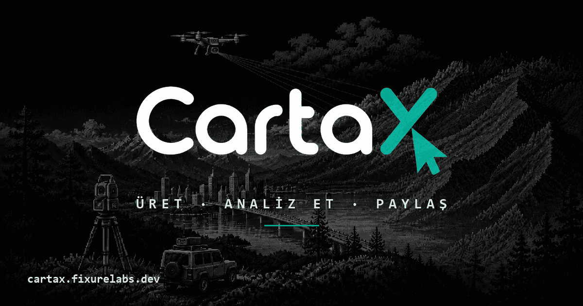 CartaX üzerinde tarayıcıdan görüntülenen nokta bulutu